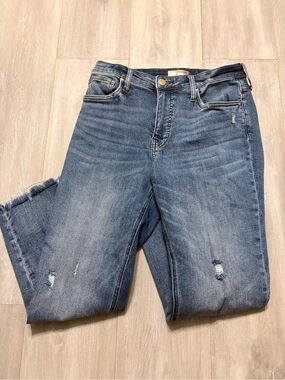 Kut from the Kloth Faded Blue Ankle Crop Jeans